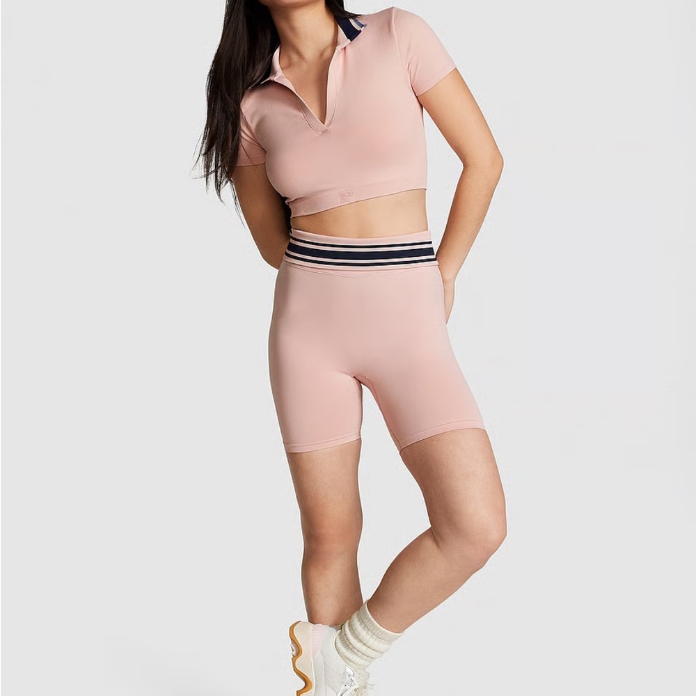 Victoria's Secret Pink ribbed Bike Shorts